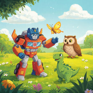 transformer-dinosaur-owl-and-butterfly