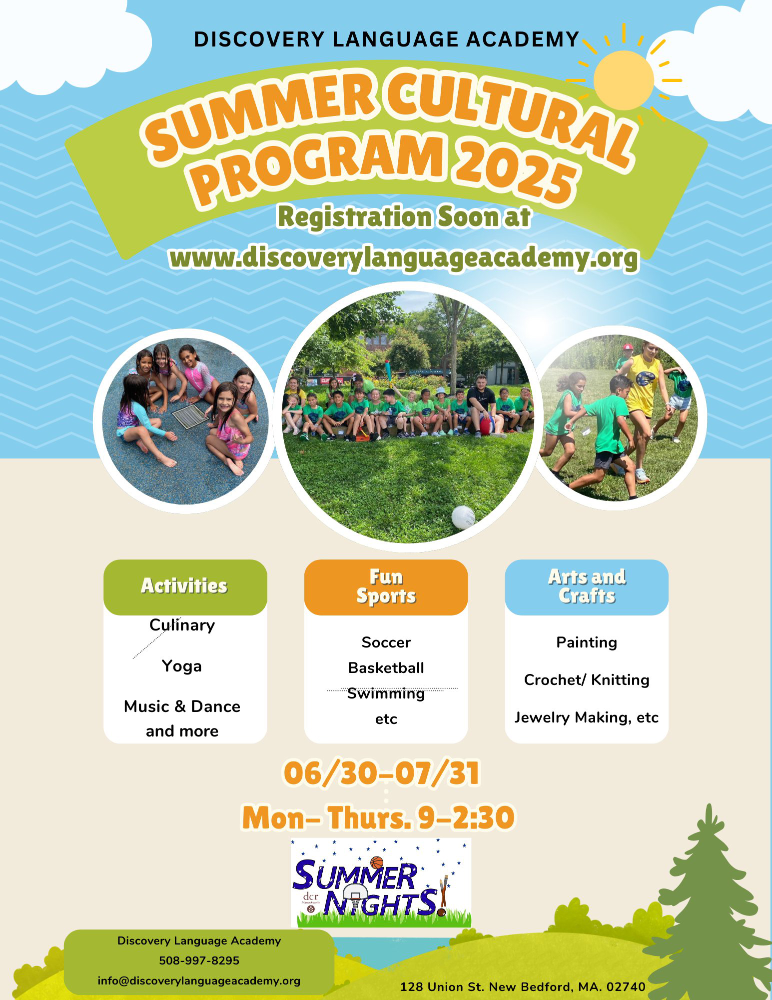 Discovery Language Academy Summer Program 2025 poster