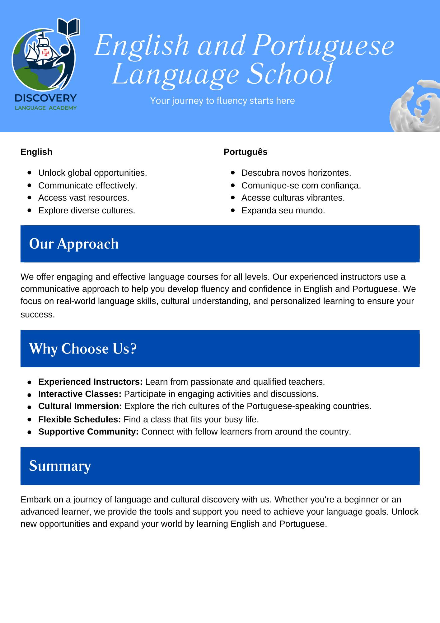 English & Portuguese Language School