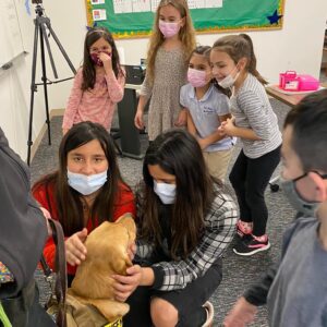 Visit from Bristol County Sheriff’s COVID-19 detector dogs